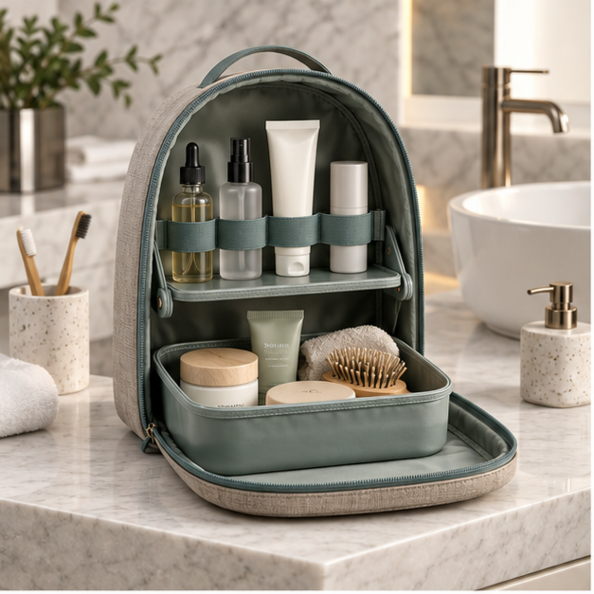 Structured Toiletry Organizer
