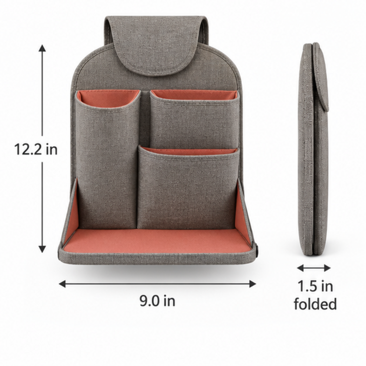 Foldable Seat-Back Essentials Caddy